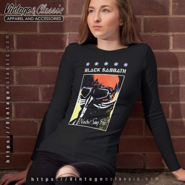 Black Sabbath Never Say Die Poster Longsleeves Black Sabbath Never Say Die Poster Longsleeves
