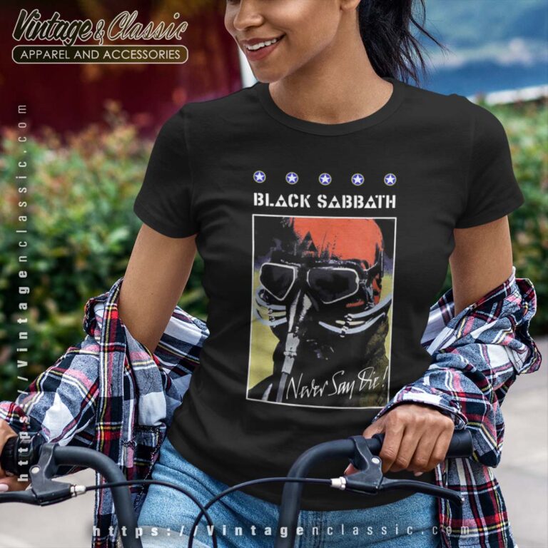 Black Sabbath Never Say Die Poster Tshirt Black Sabbath Never Say Die Poster Tshirt