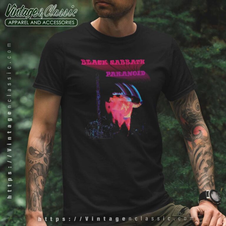 Black Sabbath Official Paranoid Motion Trails Premium Tshirt Black Sabbath Official Paranoid Motion Trails Premium Tshirt