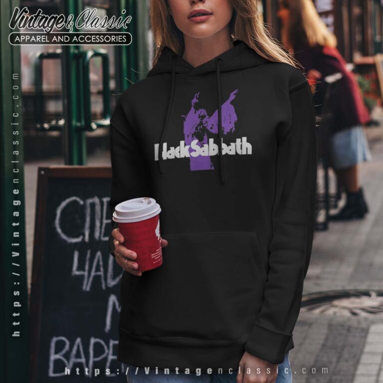 Black Sabbath Official Purple Ozzy Hoodie Black Sabbath Official Purple Ozzy Hoodie