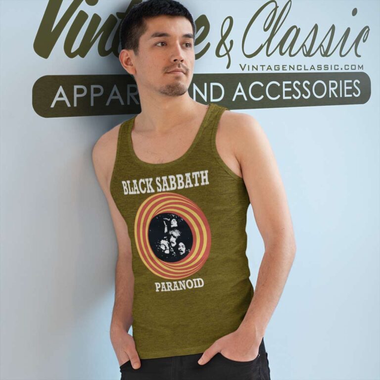 Black Sabbath Paranoid Tank Top Racerback Black Sabbath Paranoid Tank Top Racerback
