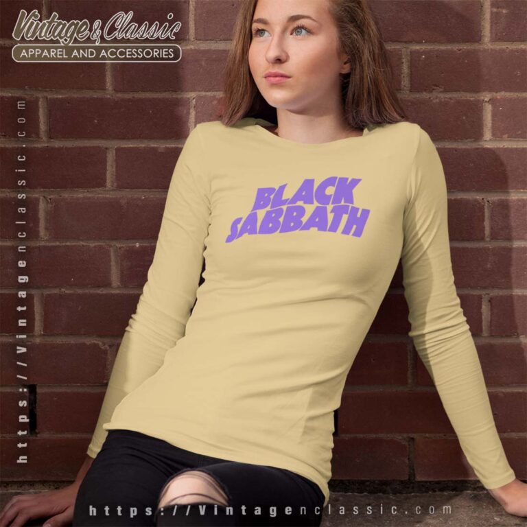 Black Sabbath Purple Logo Premium Longsleeves Black Sabbath Purple Logo Premium Longsleeves