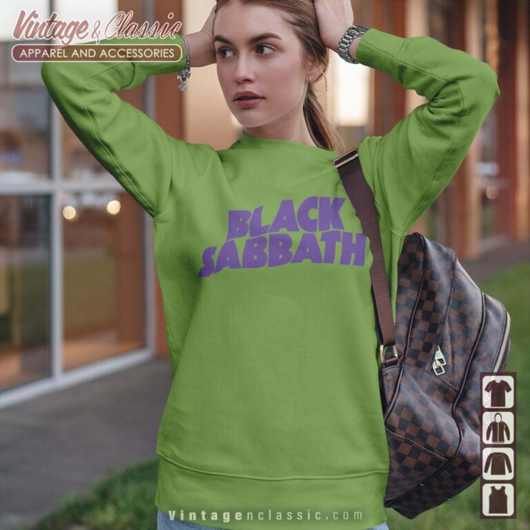 Black Sabbath Purple Logo Premium Sweatshirt Black Sabbath Purple Logo Premium Sweatshirt