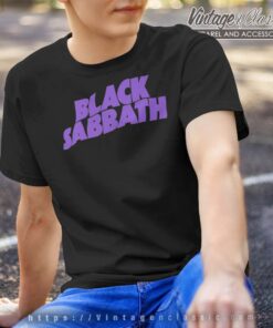 Black Sabbath Purple Logo Premium Shirt 2 Black Sabbath Purple Logo Premium Tshirt