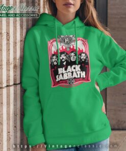 Black Sabbath Red Flames Hoodie