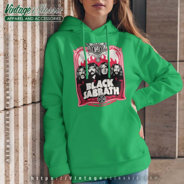 Black Sabbath Red Flames Hoodie Black Sabbath Red Flames Hoodie