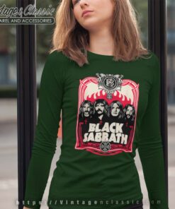 Black Sabbath Red Flames Longsleeves