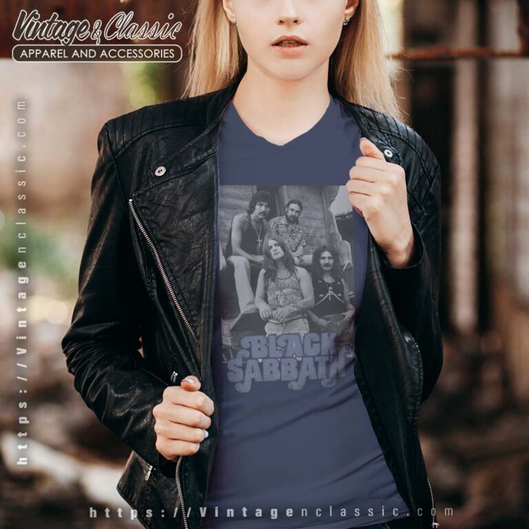 Black Sabbath Retro Photo Vneck Black Sabbath Retro Photo Vneck