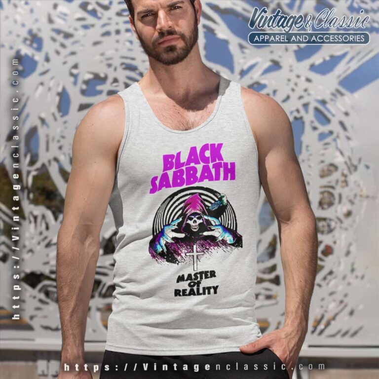Black Sabbath Shirt 70s Master Of Reality Tank Top Racerback Black Sabbath Shirt 70s Master Of Reality Tank Top Racerback
