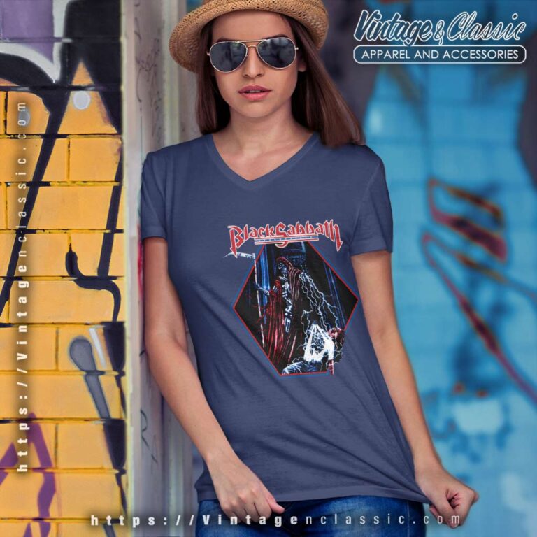Black Sabbath Shirt Dehumanizer Reprint V Neck TShirt Black Sabbath Shirt Dehumanizer Reprint V Neck TShirt
