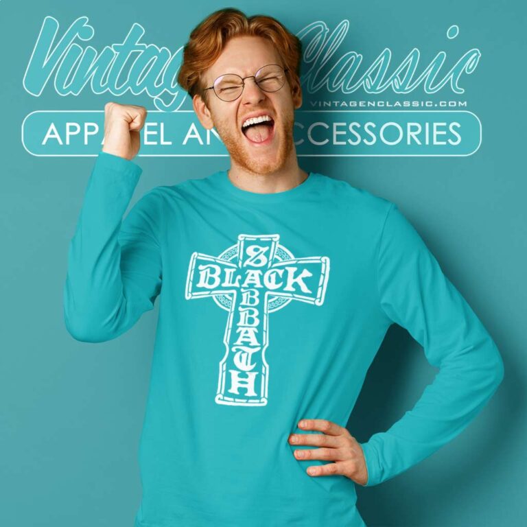 Black Sabbath Shirt Headless Cross Long Sleeve Tee Black Sabbath Shirt Headless Cross Long Sleeve Tee