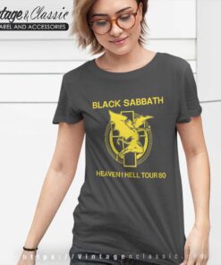 Black Sabbath Shirt Heaven And Hell Tour 1980 Women TShirt
