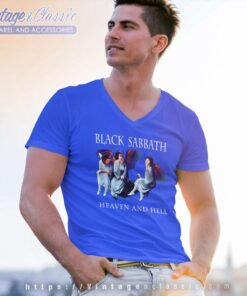 Black Sabbath Shirt Heaven And Hell V Neck TShirt