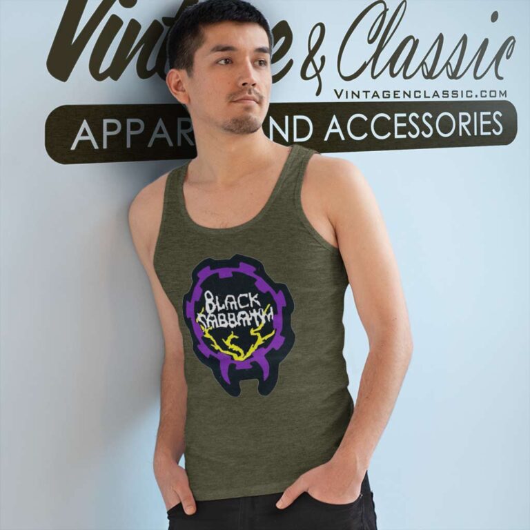 Black Sabbath Shirt Logo Brand Sticker Font Tank Top Racerback Black Sabbath Shirt Logo Brand Sticker Font Tank Top Racerback