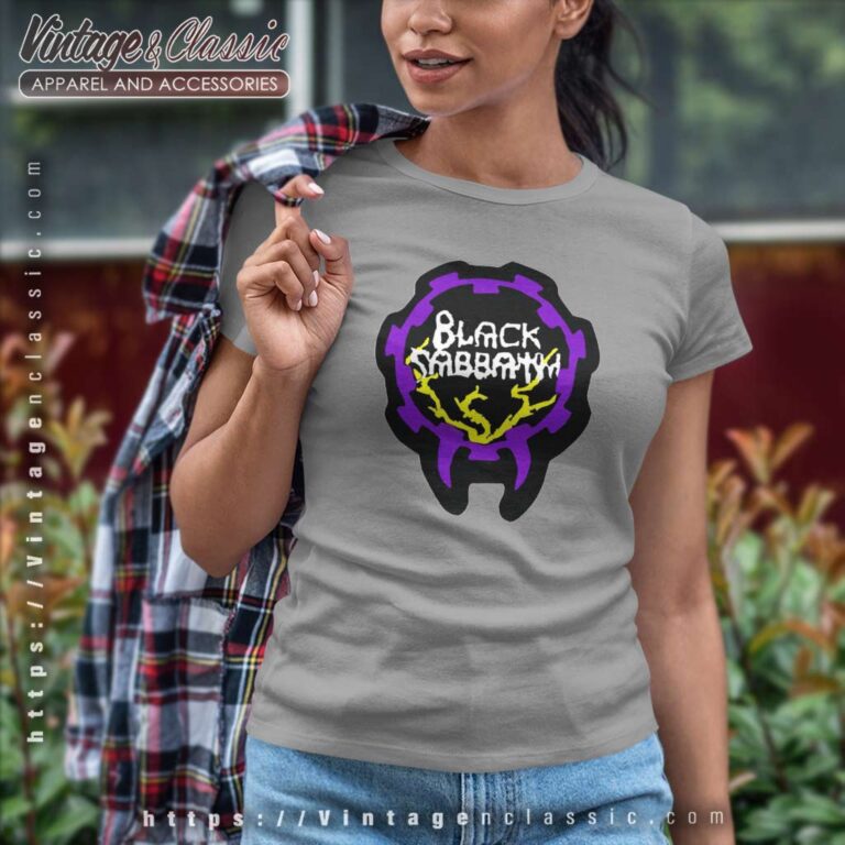 Black Sabbath Shirt Logo Brand Sticker Font Women TShirt Black Sabbath Shirt Logo Brand Sticker Font Women TShirt