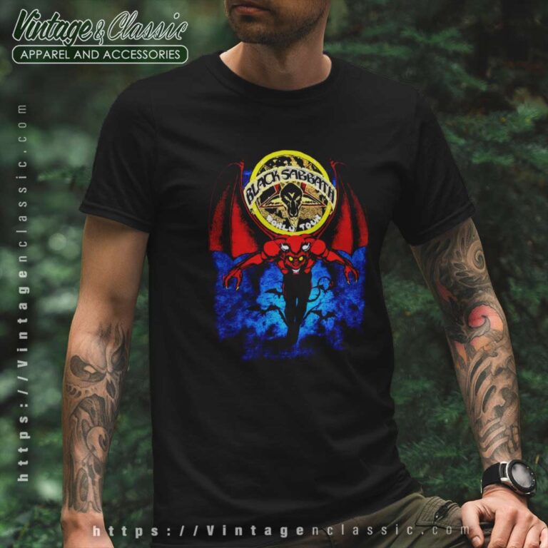 Black Sabbath Shirt Mob Rules 1981 Concert Tour T Shirt Black Sabbath Shirt Mob Rules 1981 Concert Tour T Shirt