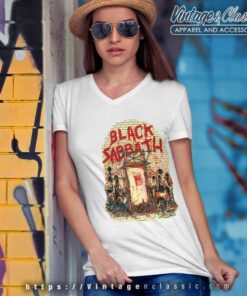 Black Sabbath Shirt Mob Rules 1981 V Neck TShirt