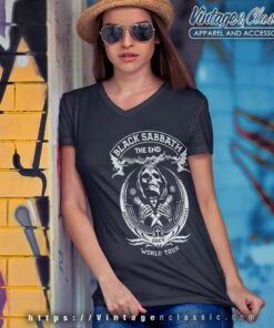 Black Sabbath Shirt Never Say Die Celebrating 50 Years V Neck TShirt