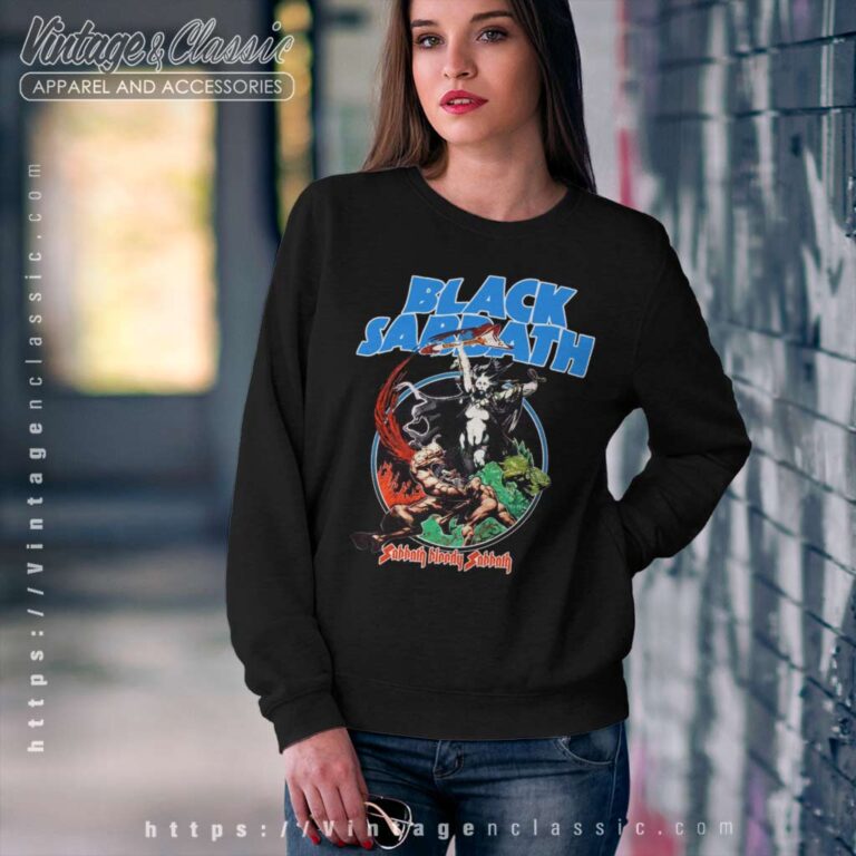 Black Sabbath Shirt Oyster Cult Black Blue Tour Sweatshirt Black Sabbath Shirt Oyster Cult Black Blue Tour Sweatshirt