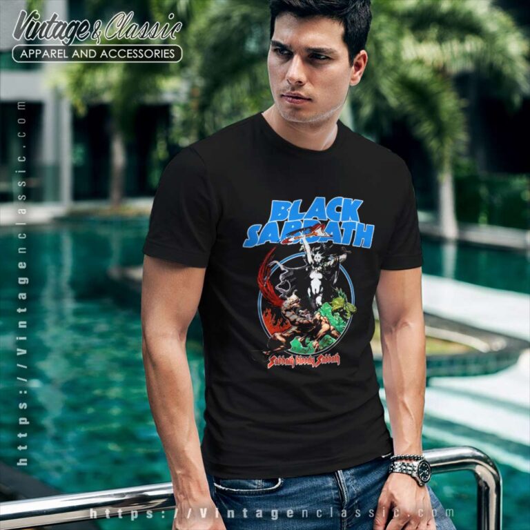 Black Sabbath Shirt Oyster Cult Black Blue Tour T Shirt Black Sabbath Shirt Oyster Cult Black Blue Tour T Shirt