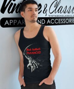 Black Sabbath Shirt Paranoid Japan Tank Top Racerback