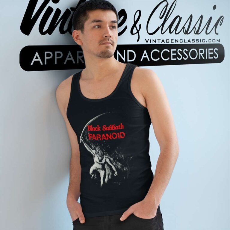 Black Sabbath Shirt Paranoid Japan Tank Top Racerback Black Sabbath Shirt Paranoid Japan Tank Top Racerback