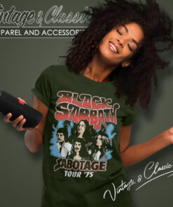 Black Sabbath Shirt Sabotage 75 Tour Women T Shirt