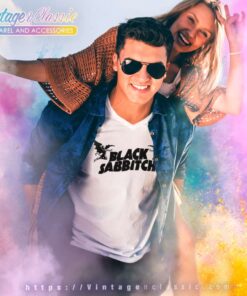 Black Sabbath Shirt Vinyl Wall Logo Decal Heavy Metal Rock Band Ozzy Various V Neck TShirt