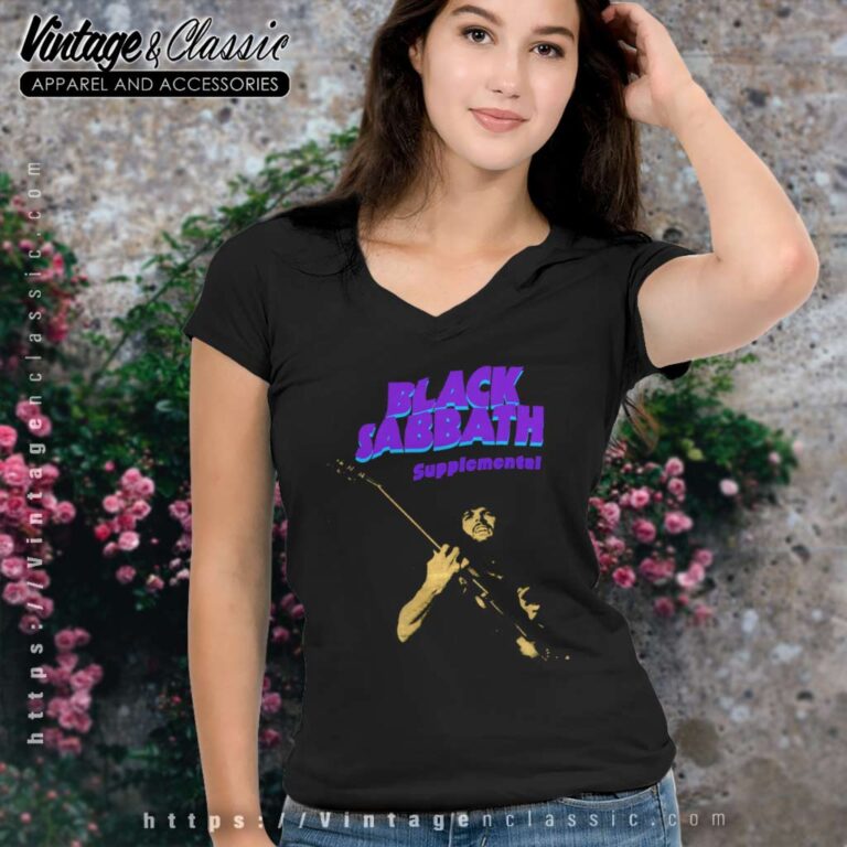 Black Sabbath Supplemental V Neck TShirt Black Sabbath Supplemental V Neck TShirt