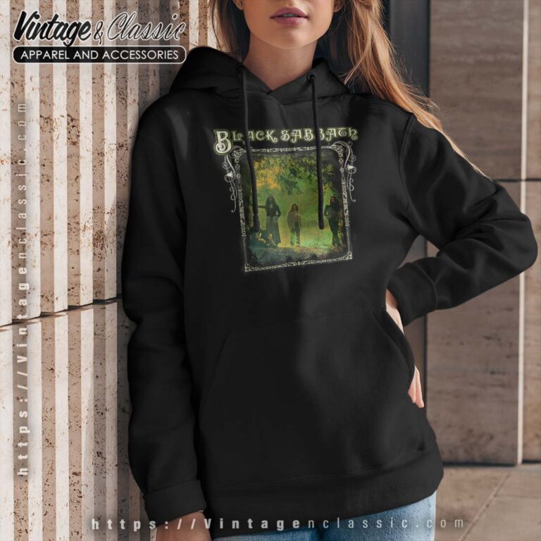 Black Sabbath Trees Photo Framed Hoodie Black Sabbath Trees Photo Framed Hoodie