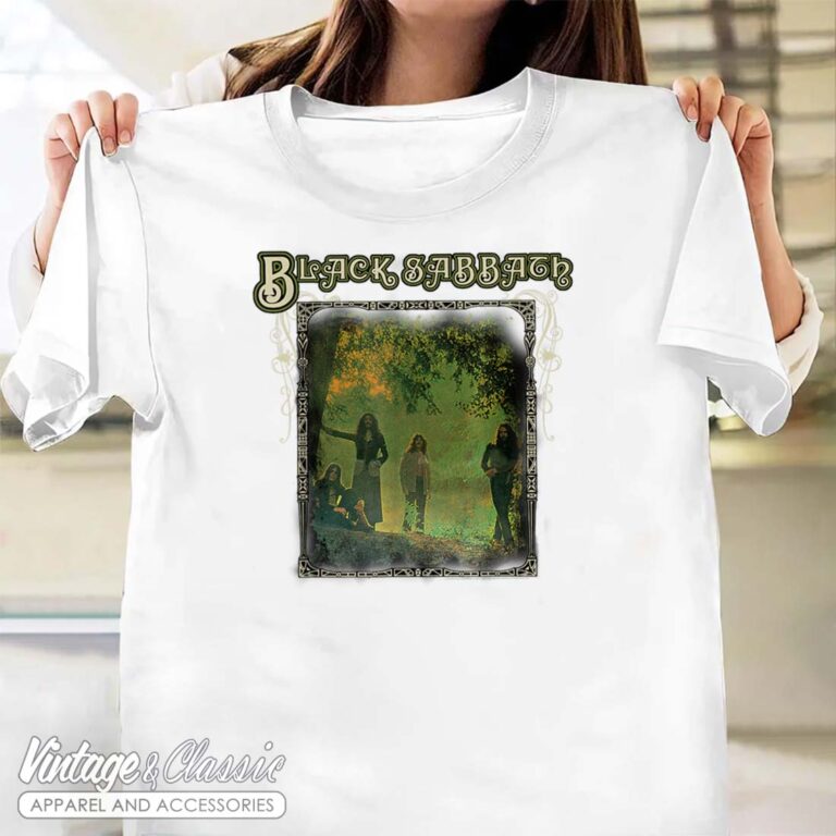 Black Sabbath Trees Photo Framed Shirt Black Sabbath Trees Photo Framed Shirt