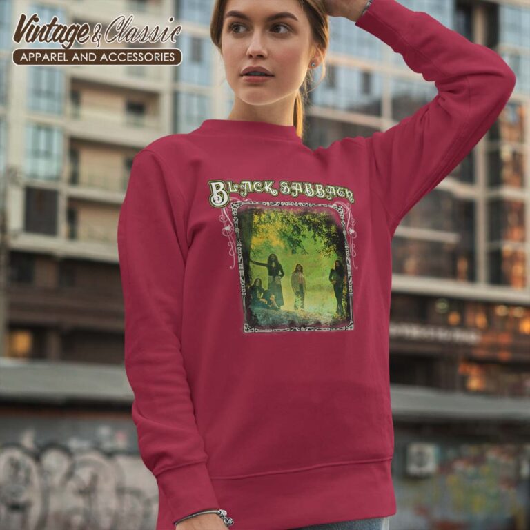 Black Sabbath Trees Photo Framed Sweatshirt Black Sabbath Trees Photo Framed Sweatshirt
