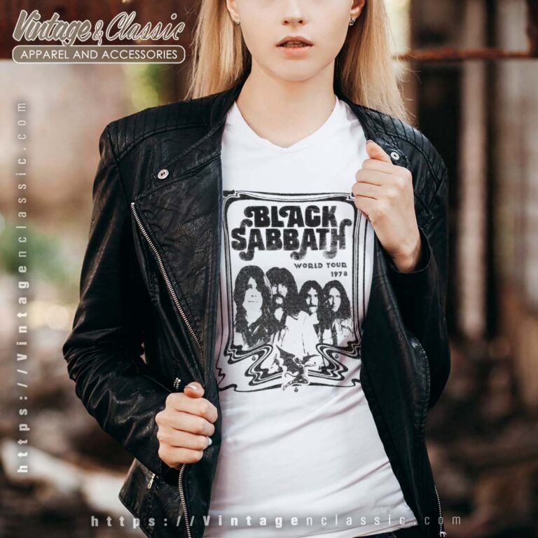 Black Sabbath World Tour 78 Vneck 1 Black Sabbath World Tour 78 Vneck 1