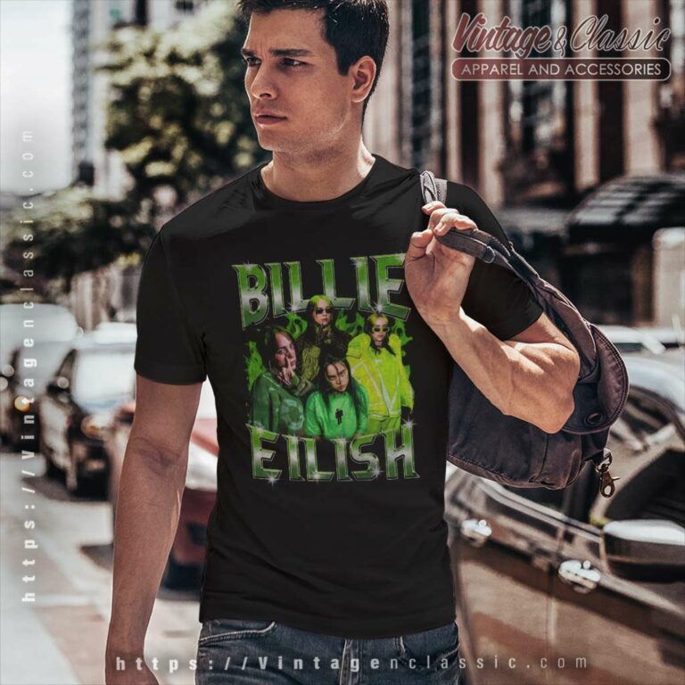 Black Top Big Tshirt Green Billie Eilish T Shirt Black Top Big Tshirt Green Billie Eilish T Shirt