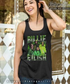 Black Top Big Tshirt Green Billie Eilish 4 Black Top Big Tshirt Green Billie Eilish Tank Top Racerback