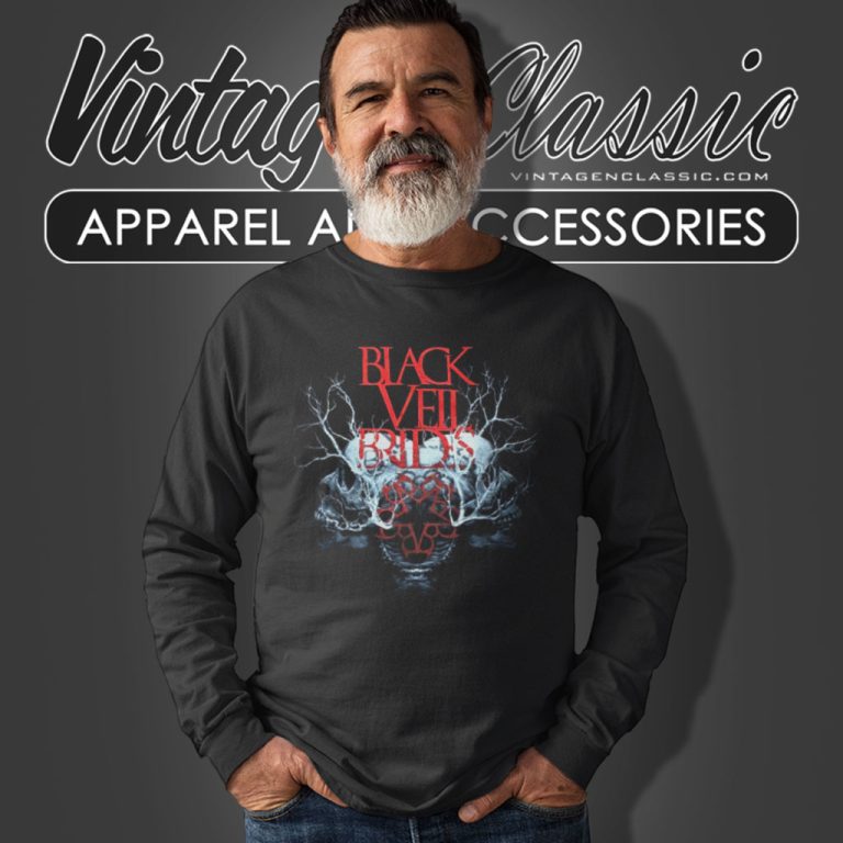 Black Veil Brides Album Cover Long Sleeve Tee Black Veil Brides Album Cover Long Sleeve Tee