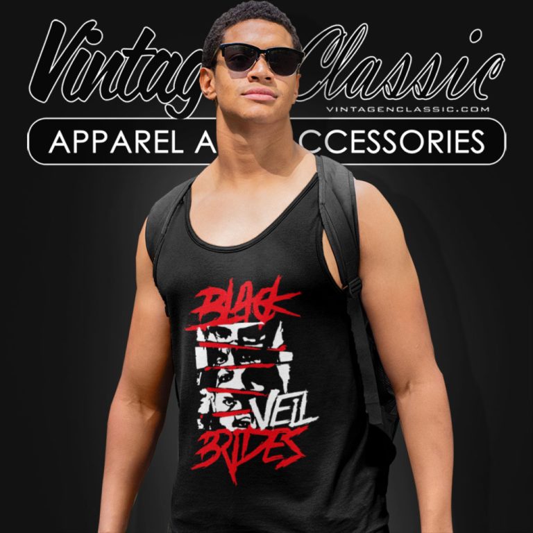 Black Veil Brides Faces Tank Top Racerback Black Veil Brides Faces Tank Top Racerback