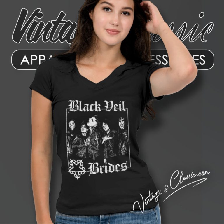 Black Veil Brides Member V Neck TShirt Black Veil Brides Member V Neck TShirt