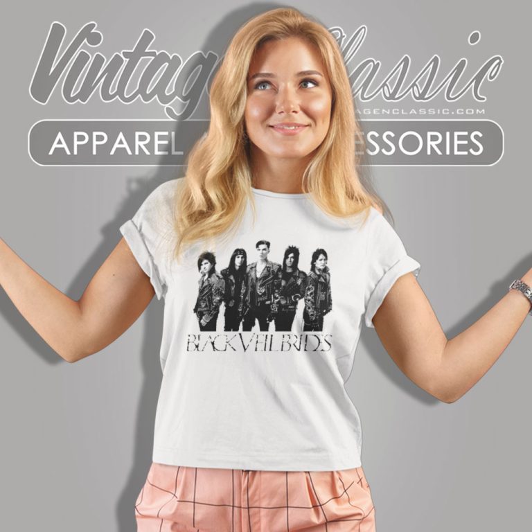 Black Veil Brides Photo Dateback Women T Shirt Black Veil Brides Photo Dateback Women T Shirt