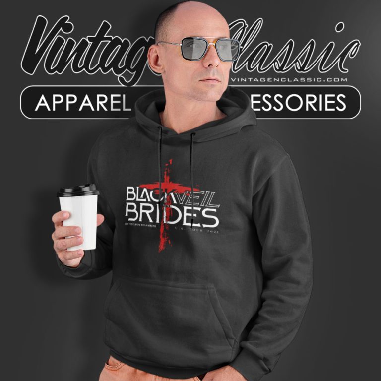 Black Veil Brides Red Cross Hoodie Black Veil Brides Red Cross Hoodie