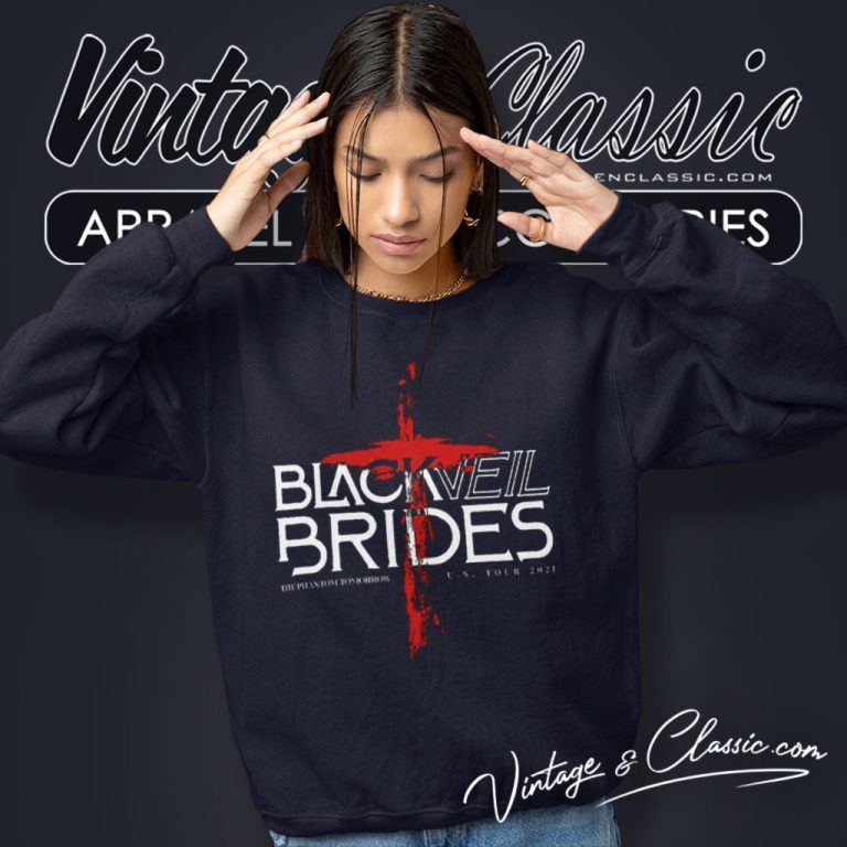 Black Veil Brides Red Cross Sweatshirt Black Veil Brides Red Cross Sweatshirt
