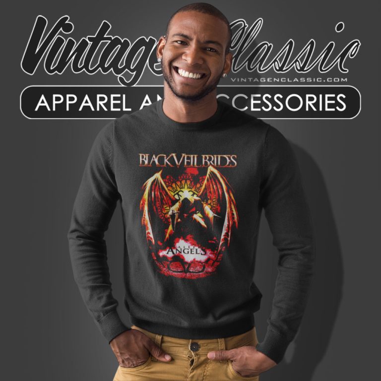 Black Veil Brides Shirt Fallen Angels Sweatshirt Black Veil Brides Shirt Fallen Angels Sweatshirt