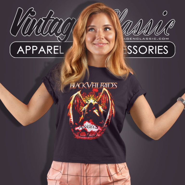 Black Veil Brides Shirt Fallen Angels Women T Shirt Black Veil Brides Shirt Fallen Angels Women T Shirt
