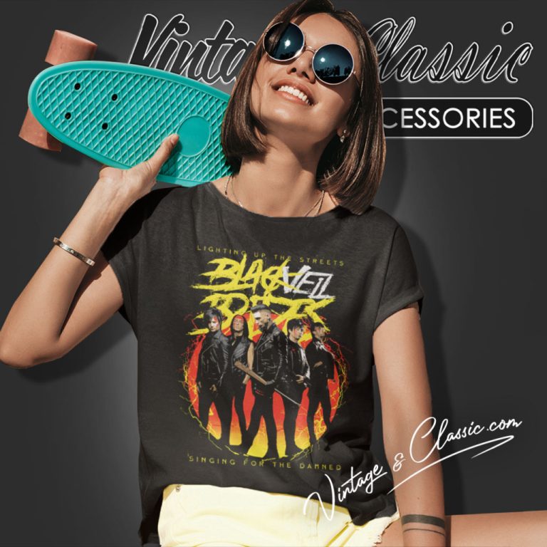 Black Veil Brides Shirt Lighting Up The Streets Women T Shirt 1 Black Veil Brides Shirt Lighting Up The Streets Women T Shirt 1