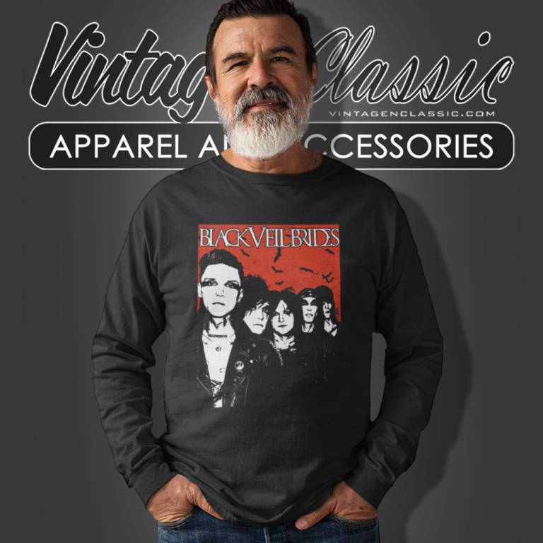 Black Veil Brides Shirt Saints Of The Blood Long Sleeve Tee Black Veil Brides Shirt Saints Of The Blood Long Sleeve Tee