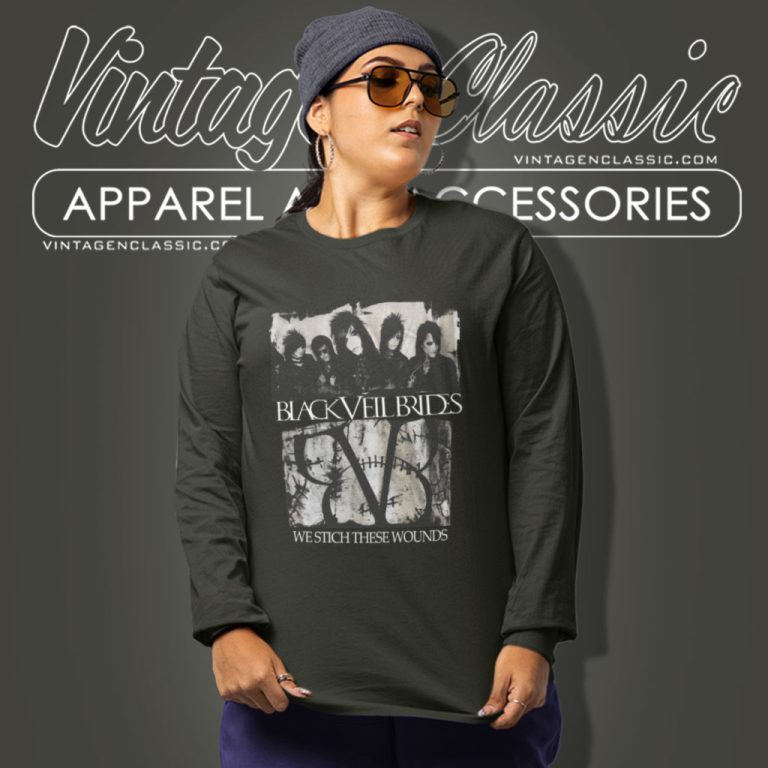Black Veil Brides Shirt We Stitch These Wounds Long Sleeve Tee Black Veil Brides Shirt We Stitch These Wounds Long Sleeve Tee