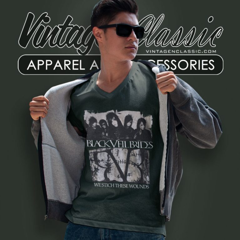 Black Veil Brides Shirt We Stitch These Wounds V Neck TShirt Black Veil Brides Shirt We Stitch These Wounds V Neck TShirt
