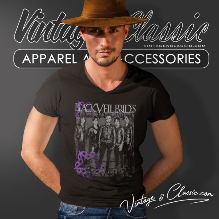 Black Veil Brides The Outcasts V Neck TShirt 1 Black Veil Brides The Outcasts V Neck TShirt 1