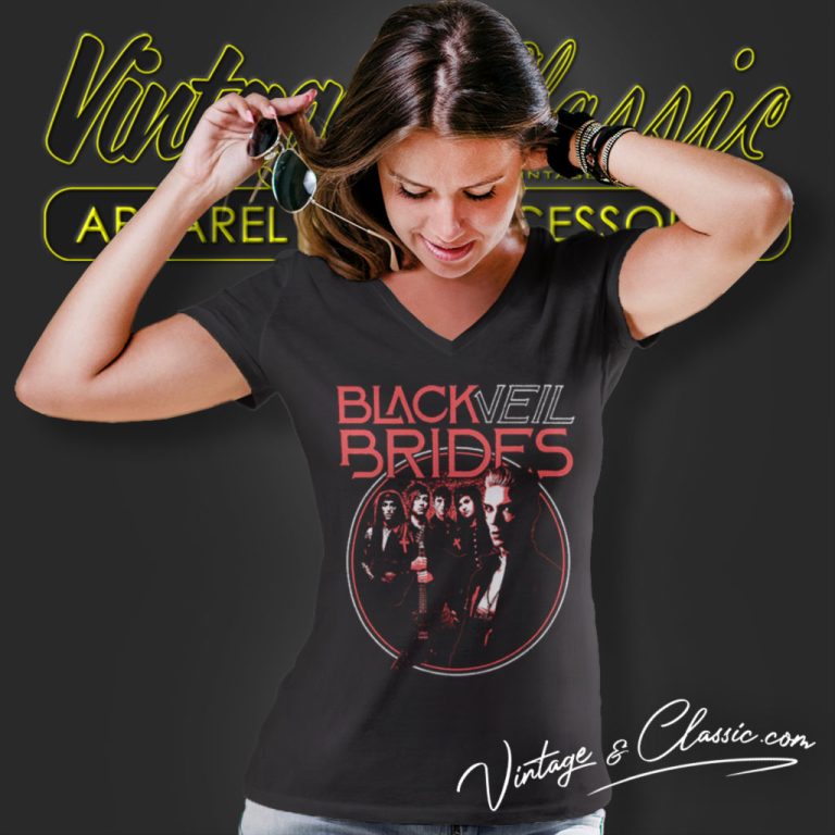 Black Veil Brides Tomorrow V Neck TShirt Black Veil Brides Tomorrow V Neck TShirt