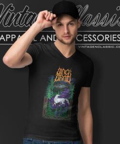 Blackbraid Shirt Psychedelic River Wolf V Neck TShirt